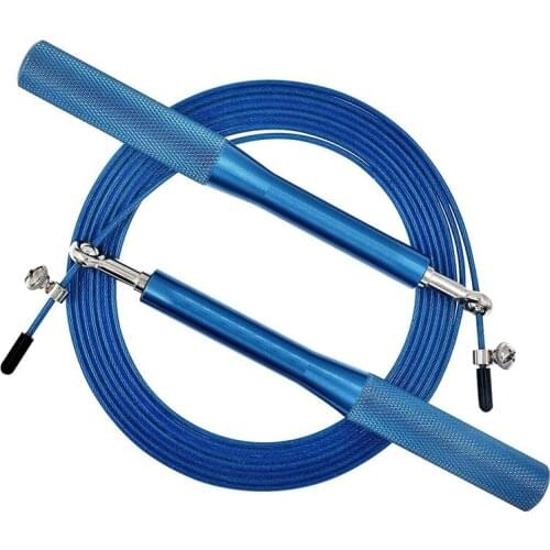 High Speed Jump Rope Swivel Dual Bearing Adjustable Anti-Slip Aluminum Handle Skipping Rope for Fitness