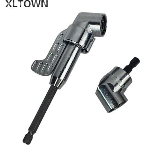 Xltown105 degree turning screwdriver connector drill accessories annex extension sleeve bending screwdriver corner free shipping