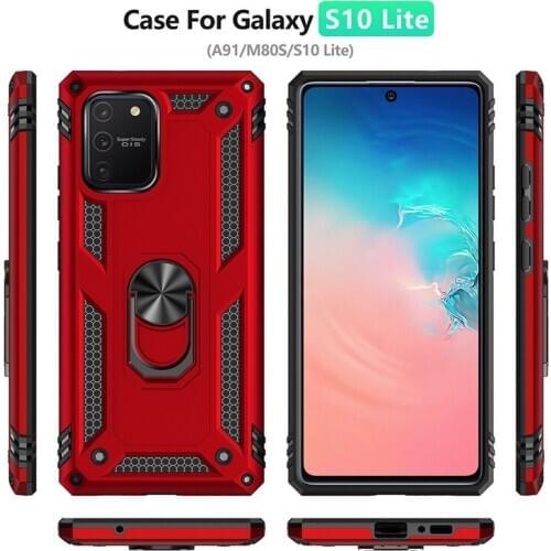 Rugged Magentic Armor Case For Samsung Galaxy A81 A91 Case Holder Cover For Samsung Note 10 Lite S10 Lite M60S M80S Cases Shell