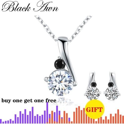 Cute 925 Sterling Silver Womens Necklace Pendants Female Bijoux Silver 925 Jewelry KN030