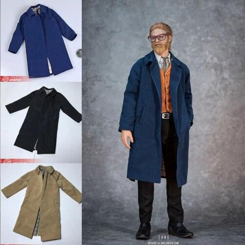 1/6th Classic Detective Suit Long Coat Clothes Fit 12" Male Action Figure Body Toys
