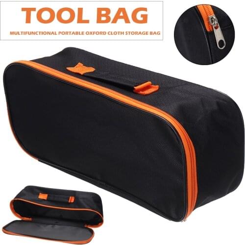 1pc Case Multi-function Vehicle Tools Handbag Portable Tools Storage Bag Zipper Polyester Electrician Bag Canvas Tool Organizer