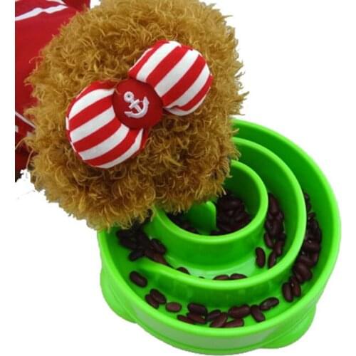 1Pcs Pet Dog Feeding Food Bowls Puppy Slow Down Eating Feeder Dish Bowl Prevent Obesity Pet Dogs Supplies Dropshipping