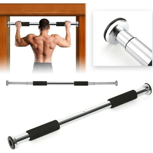 100kg Door Horizontal Bars Exercise Home Workout Gym Chin Up Pull Up Training Bar Sport Fitness Equipments 60-100cm Adjustable