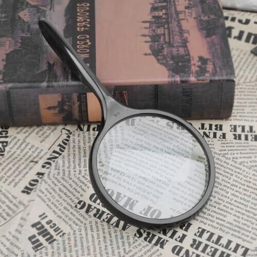 100mm Handheld Magnifier 5X Reading Map Newspaper Magnifying Glass Jewelry Loupe