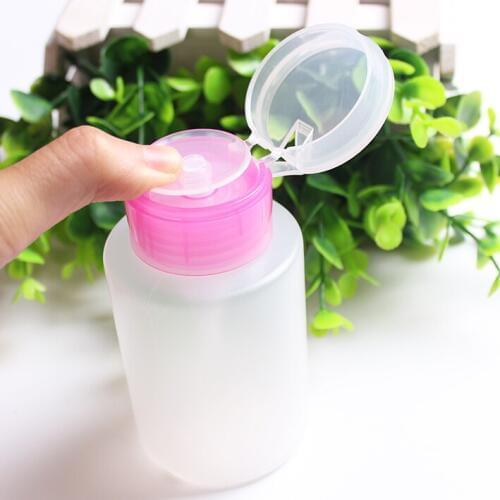 150ML Empty Clear Pump Dispenser Perfume Bottle Container For Acetone Polish Remover Alcohol Liquid Essential Oil Travel Bottles