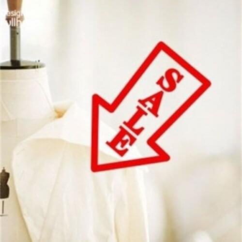 55cm Indicate Sale Letter Poster Sticker Pop Store Shop Glass Window Door Decor Pop Advertising Banner Sign Wall Sticker