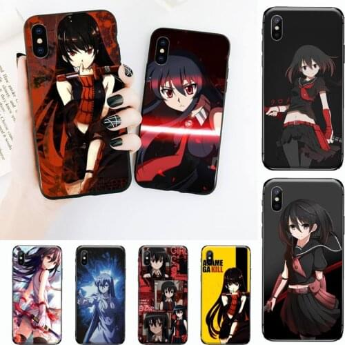 Akame ga KILL! anime girl Phone Case for iPhone 11 12 mini pro XS MAX 8 7 6 6S Plus X 5S SE 2020 XR