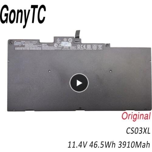 GONYTC CS03XL Laptop Battery 11.4V 46.5Wh For HP EliteBook 745 G3, 840 G3 G4, 850 G3 G4, ZBook 15U G3 G4 MT43 Series