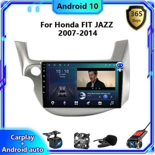Develuck 10.1" 2 din Android car Radio multimedia Player For HONDA FIT JAZZ 2007-2013 IPS 2.5D screen No 2din FM GPS Navigation