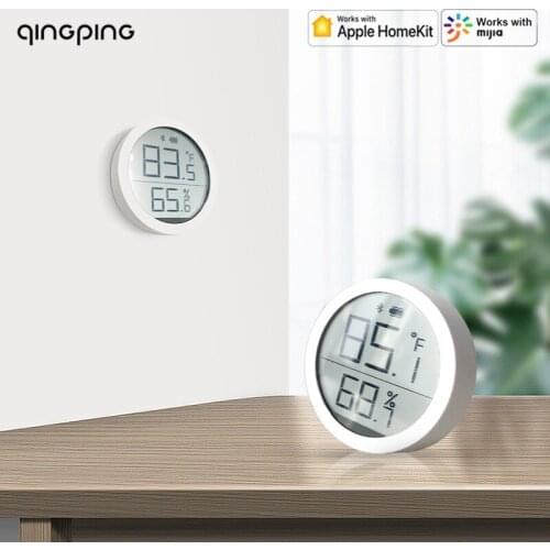 Xiaomi Qingping BT Temperature Humidity Sensor Data Storage LCD Ink Screen Thermometer For Apple Siri HomeKit /Mi Mijia App Home