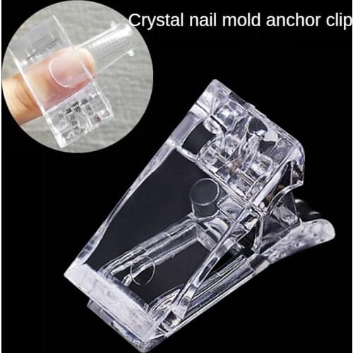 Gel Nail Tips Finger Extension Gel Fixed Clip Transparent Gel Quick Building Finger Nail Extension Builder Clamp