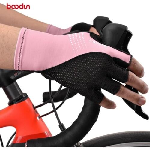 BOODUN 4 Colors Summer Bike Gloves Women Men Half Finger Cycling Gloves with Gel Pad MTB Road Bike Riding Bicycle Racing Gloves