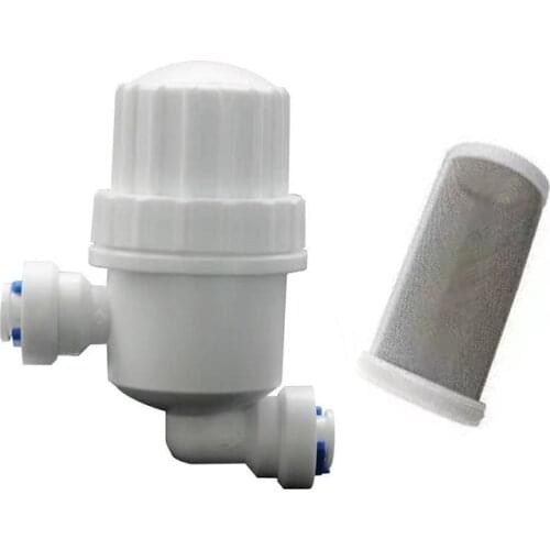 HEMAN 1pc 1/4 Micro Water Filter Quick Access Purifier Stainless Steel Wire Mesh Filters Home Garden Connectors