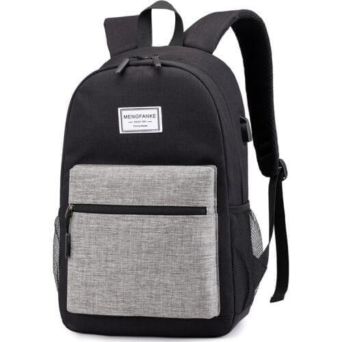 3PCS / LOT Fashion Man Laptop Backpack USB Charging Outdoor Backpacks Casual Bags Large Male Business Travel Bag Mochila