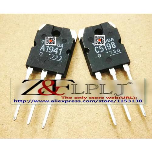 New Original A1941 + C5198 ( 2SA1941 + 2SC5198 ) 5 pairs = 10pcs/lot