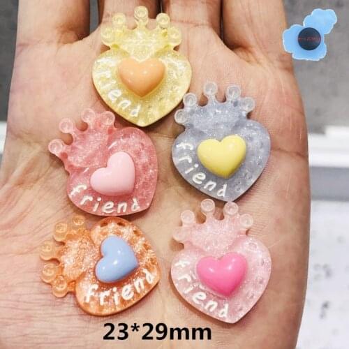 Single Sale 1Pcs Heart-Shaped High simulation Garden Shoe Accessories Decorations For Fit Holes Bracelet Kids Gifts