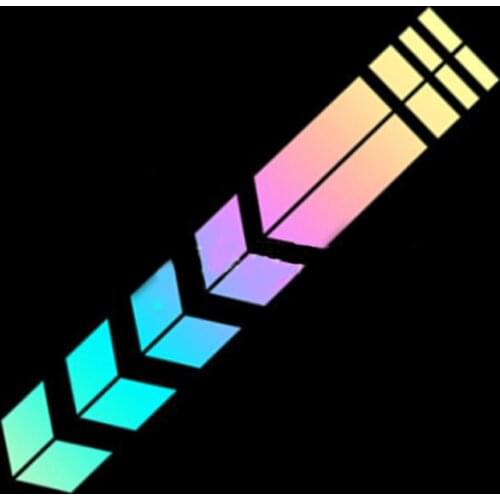 Motorcycle Reflective Stickers Wheel on Fender Waterproof Safety Warning Arrow Tape Car Decals Motorbike Decoration Accessories