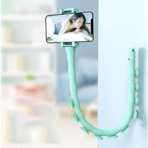 Universal Phone Holder Arm Flexible Lazy Holder Suction Cup Stand Wall Desk Bicycle Stents Caterpillars Bracket for Mobile