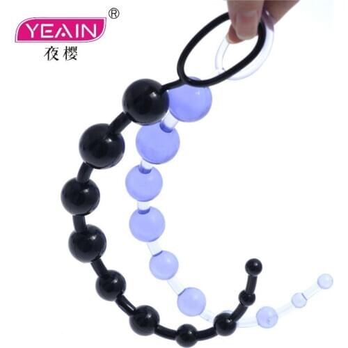 YEAIN Oriental Jelly Anal Beads For Beginner Flexible Anal Stimulator Butt Beads Best Anal Sex Toys For Men And Women