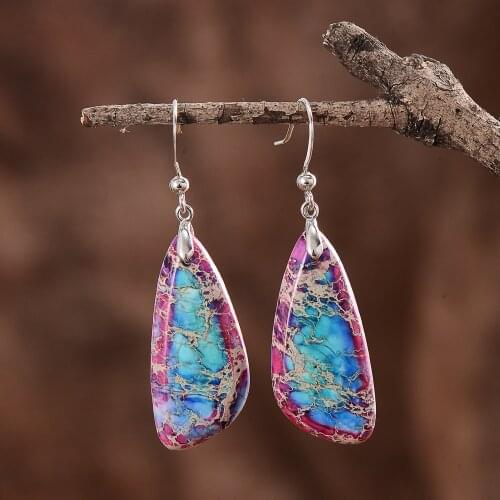 New Angle Wings Design Novelty Stones Women Hook Drop Earrings