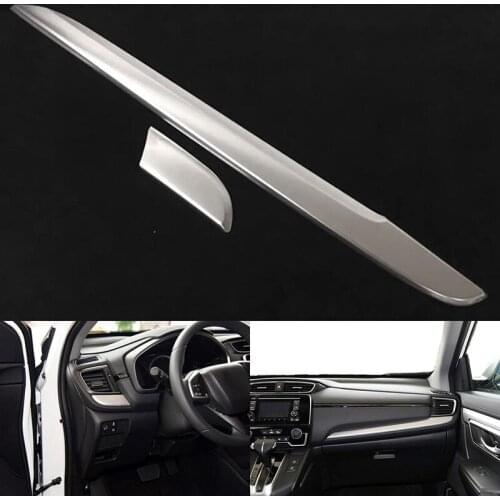 2017-2018 For Honda CRV CR-V Accessories Interior Stainless Steel Middle Decoration Cover Trim 2pcs