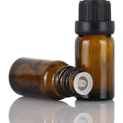 960pcs Amber Bottle 10ml Glass E liquid Bottle Brown Glass Dropper Bottles Empty Bottle 10ml With Euro Dropper SN38