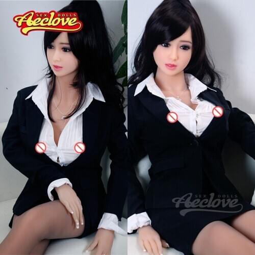 Aeclove 165cm TPE Sex Doll Cosplay Secretary Brunette Beauty OL Big Breasts High-Quality Top Adult Doll for Masturbation Vagina