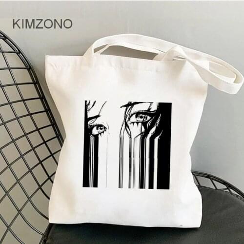 Tearful Girl shopping bag handbag jute bag shopper cotton bag jute sacola ecobag cabas