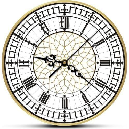 Big Ben Clock Contemporary Modern Wall Clock Retro Silent Non Ticking Wall Watch English Home Decor Great Britain London Gift