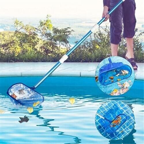 Pool Cleaning Bold Telescopic Rod Skimmer Net Leaf Net Leaves And Debris Pool Deep Landing Net Sets For Clear Pool