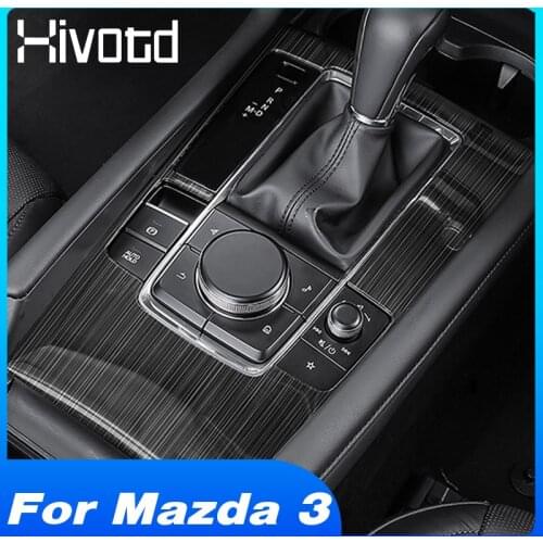 For Mazda 3 2020 2019 Accessories Interior Center Console Panel Gear Box Frame Trim Cover Car Styling Decorative Storage box