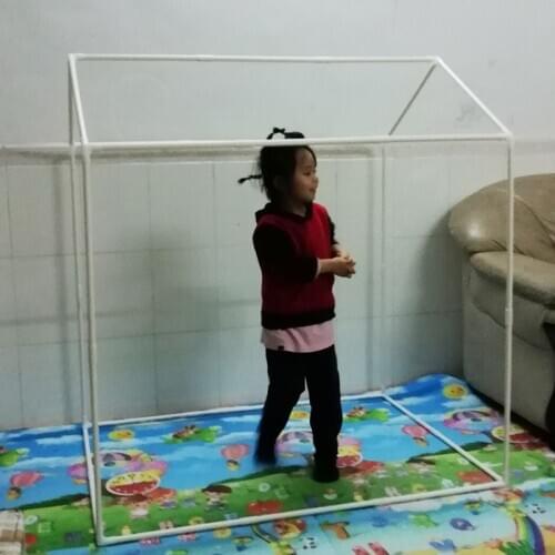DIY game house structure princess house indoor children tent baby toy stand frame size 120x 94x 131cm