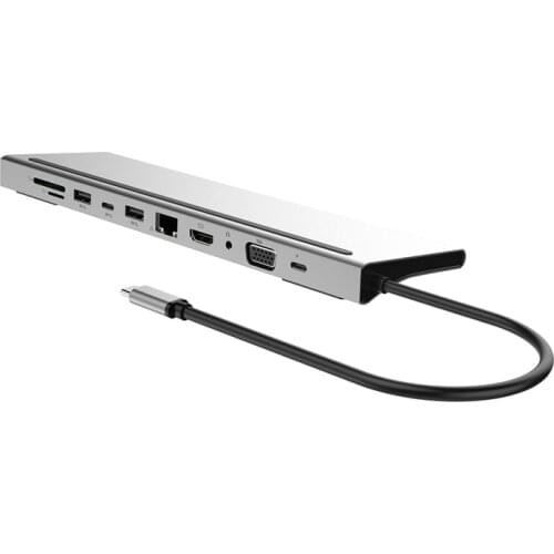 11 in 1 USB Type C Hub Adapter Laptop Docking Station HDMI VGA RJ45 PD for HP Surface Compatible for Thunderbolt