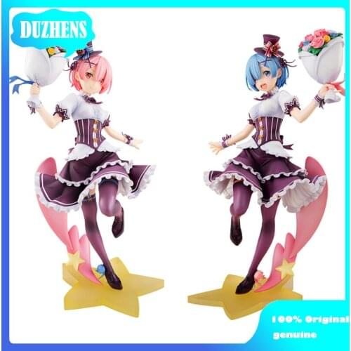 Re:Zero kara Hajimeru Isekai Seikatsu REM RAM Birthday party 25cm PVC Anime Figure Model Toys Figure Collection Doll Giftt