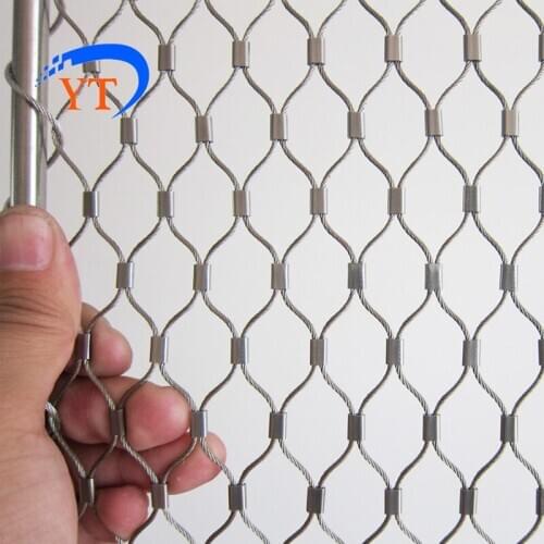 Flexible Stainless steel cable mesh for architectural surface plant climbing net