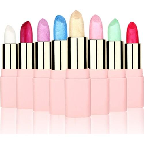 8 Colors Metallic Lipsticks Holographic Mermaid Glitter Lipstick Shiny Waterproof Long Lasting Gold Lip Stick Makeup Cosmetic