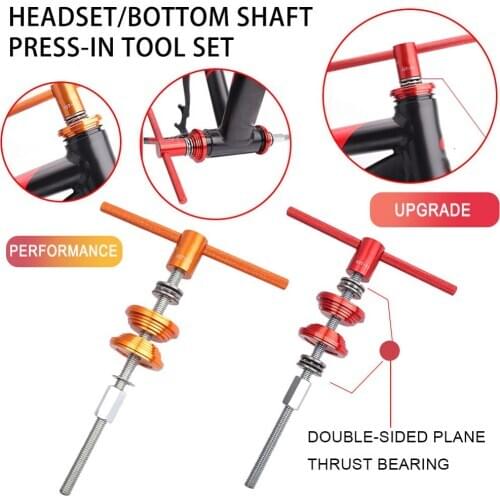 Durable Bicycle Headset Installation Removal Tools Bike Bottom Bracket Cup Press Tool for MTB Road Bike Bicycle Repair Tools