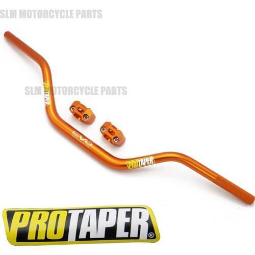 Handlebar 1-1/8" Motocross Motorcycle Handlebar Kit Black Adjustable Fat Bar Clamps For Pro Taper CRF KLX