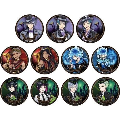 Twisted Wonderland Game Azul Ashengrotto Jamil Viper Idia Shroud Malleus Draconia Lilia Classic Metal Badge Brooch Pins