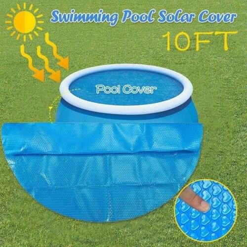Pool Cover,Round Solar Swimming Pool Tub Cover,Outdoor Dustproof Rain Cover,Bubble Blanket Accessories
