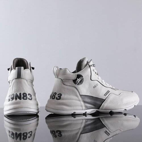 Trendy brand mens shoes shoes mens trendy shoes net celebrity sports and leisure bag bottom white mens old shoes trend