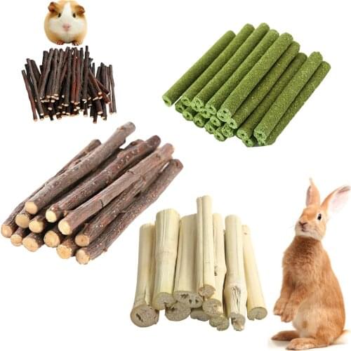 Hamster Chew Toy Set Soft Bamboo Hay Sticks Pets Play Toy Rabbit Chew Bite Grind Teeth Carrot Woven Balls Cleaning Radish Molar