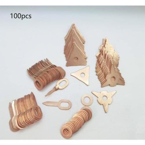 100Pcs/20pcs Pulling Pads Washer Kits Copper Plated Steel Consumables Accessories High Quality Suitable For Spotter Welder