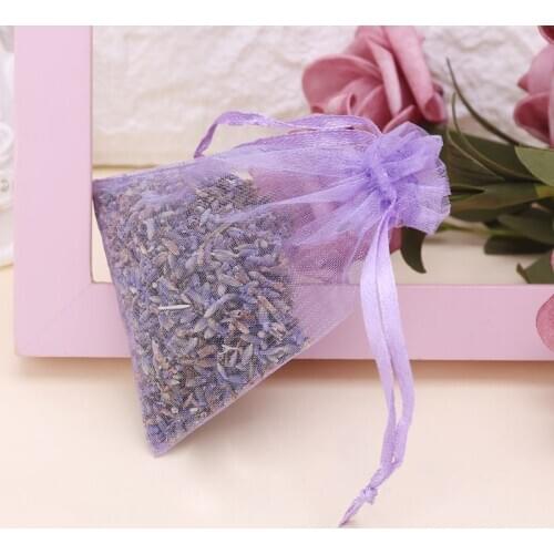 5Pcs Real Lavender Organic Dried Flowers Sachets Buds Bag Fragrance Air Fresher Car Home Decor