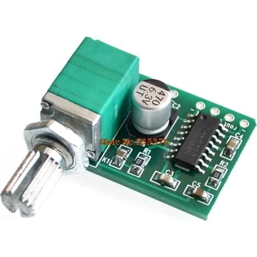 ! PAM8403 mini 5V digital amplifier board with switch potentiometer can be USB powered GF1002