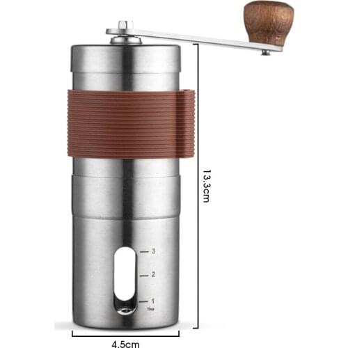 Hand Manual Coffee Grinder Portable Adjustable Coarseness Stainless Steel Handmade Coffee Bean Grinders Mill Kitchen Tools