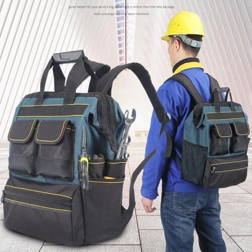 Backpack Tool Multi-Function Repair Double Household Tool Storage Bag Waterproof Backpack Tote Bag Three-Dimensional Kit