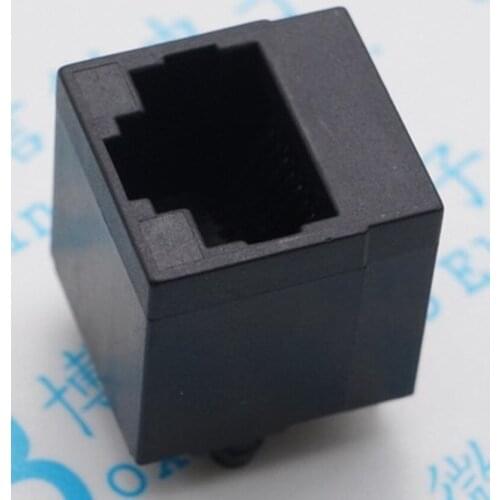 20PCS RJ45 network interface All plastic 5224 vertical 52-8P8C plastic / network cable socket RJ45 socket / 180 degrees