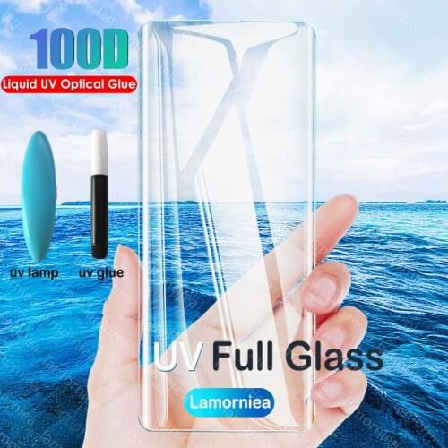 UV Full Glue Glass for Samsung Galaxy S20 Plus Screen Protector for Galaxy S20 S10 S8 S9 Plus Utra tempered glass Note 8 9 film